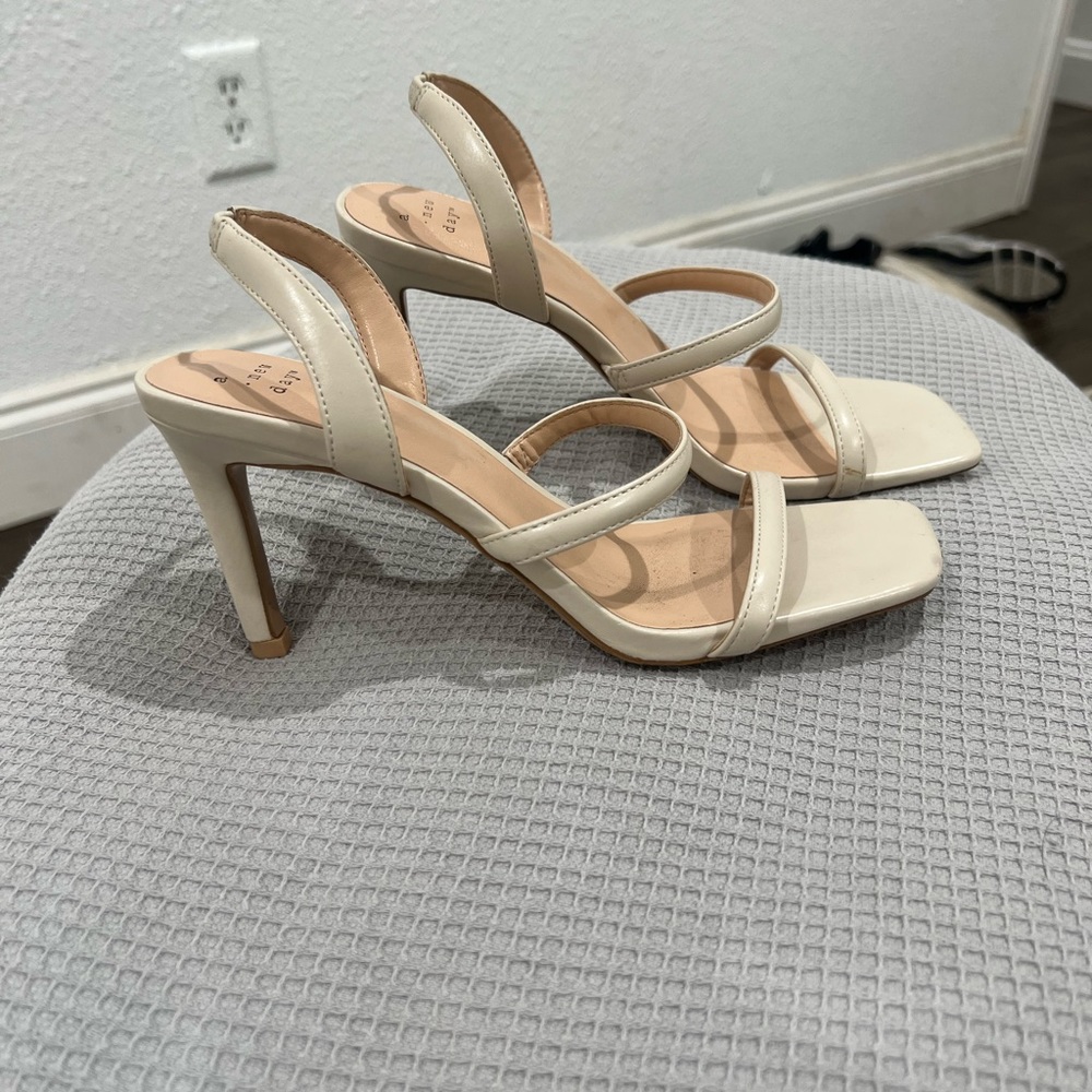 Ivory Sling Heels